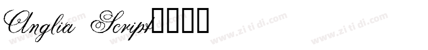 Anglia Script字体转换